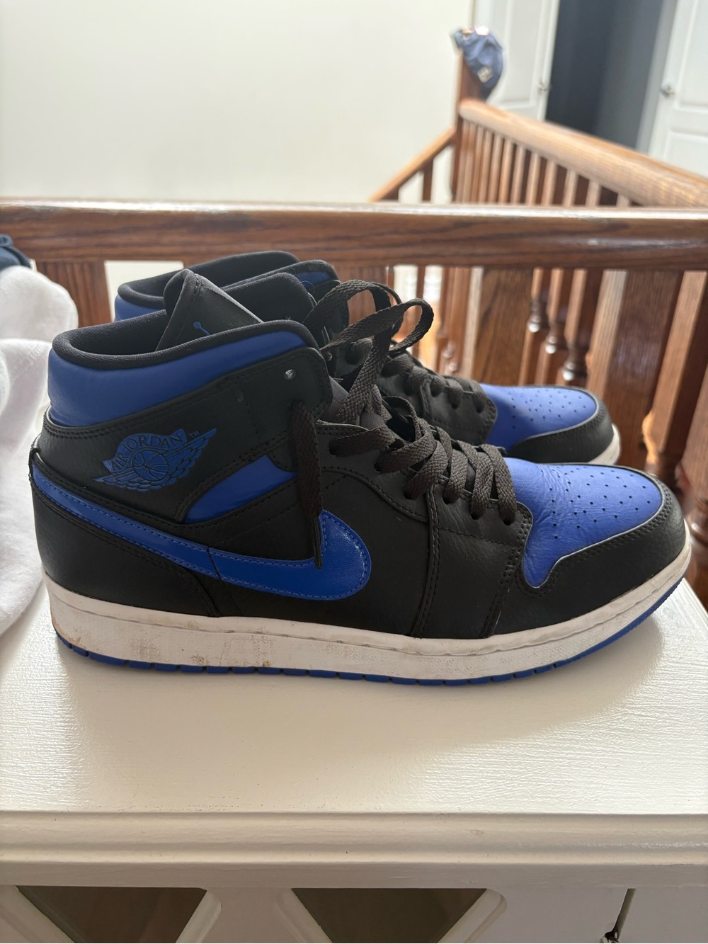 Air Jordan 1 Mid Royal Blue Black White Men’s Size 10 No Box